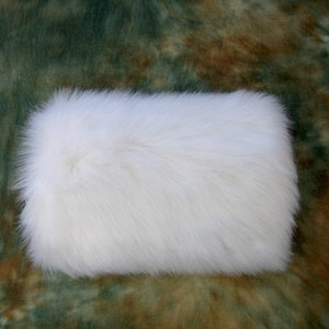 Faux fur muff for winter wedding