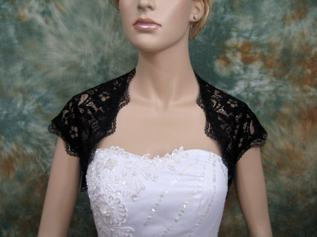Black Lace Bolero Jacket Wedding Lace Bolero Jacket Lace Jackets For Formal  Dresses Wedding Black