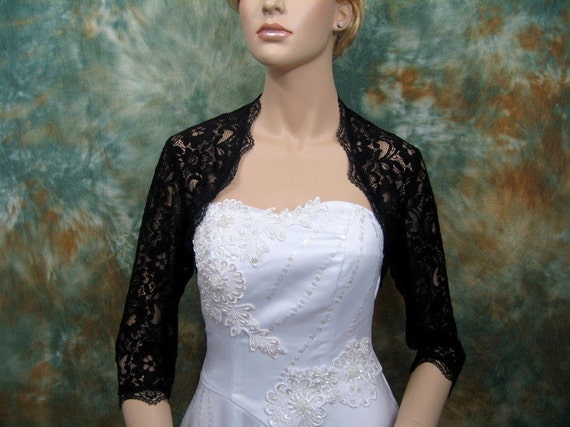 black lace bolero shrug