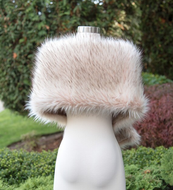 Fur cheap wrap hat