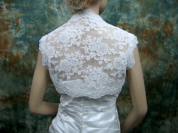 Wedding Bolero Lace Bolero Wedding Jacket Bridal Bolero White