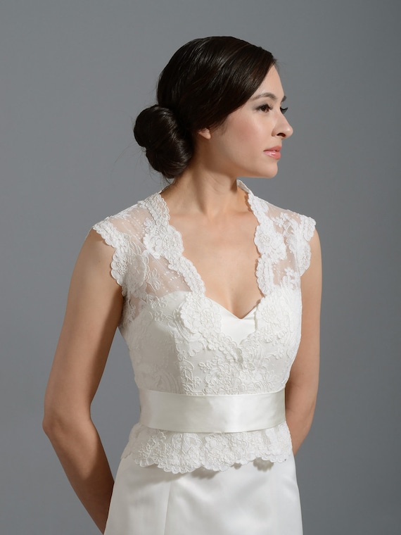 Ivory Lace Jacket Bridal Bolero Wedding Jacket Wedding Bolero