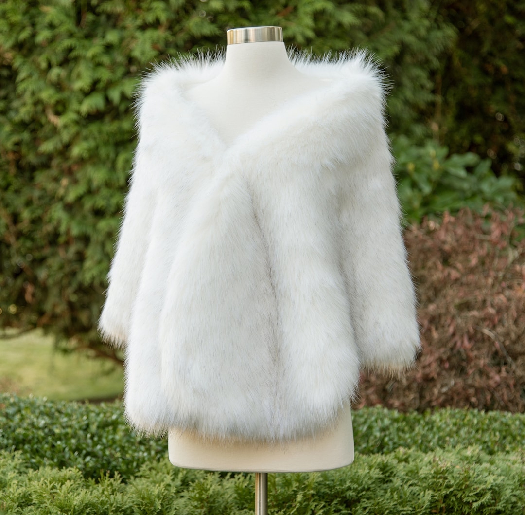 large fur shawl