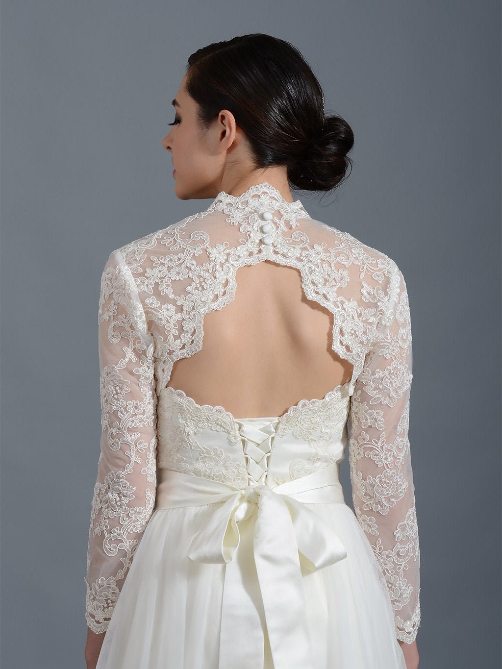 Lace clearance wedding jacket