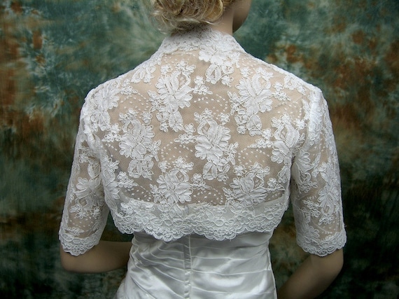 White wedding shrug sale