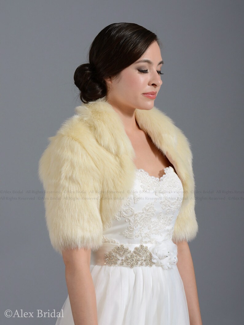 nude fur bolero