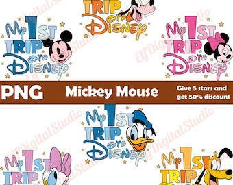 Mi primer viaje a Disney Mickey Mouse png, Viaje familiar de Disney Mickey Mouse png, Paquete de Mickey Mouse Minnie Mouse png, Viaje a Disneyland png