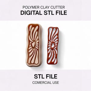Mediterranean Ceramic 8 Polymer Clay Cutter | Digital STL File | STL polymer clay cutter.