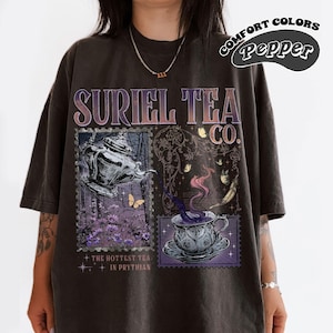 Suriel Tea Co Comfort Color T-Shirt, A Court Of Thorns And Roses Tee, Bookish Comfort Color Shirt, Suriel Tea Tee, Acotar Tee