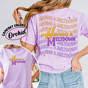 Having A Meltdown Comfort Colors Shirt, Teenager Movie Shirt, Mental Health Humor TShirt