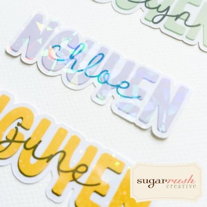 Pegatinas personalizadas con nombre y apellido: ¡Pegatinas personalizadas para tus hijos!