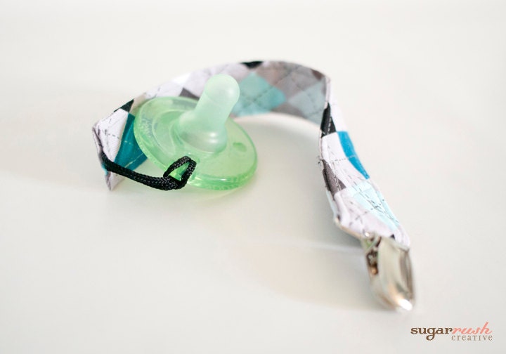 Looped Cord Fabric Pacifier Clips / Loop Pacifier Clip / Cord Etsy