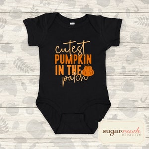 Fall Pumpkin Onesie / Cutest Pumpkin Onesie / Pumpkin / Custom Vinyl Onesie / Unisex Onesie Design / Vinyl Onesie / Vinyl Onesie Design