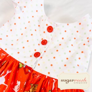 Cute & Festive: Red Grinch Dress for Girls Perfect Christmas Outfit image 4