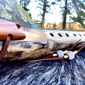 Drifted pine branch with walnut in A minor
