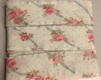 Rachel ashwell fabric, Paris pink, 5 yds torn ribbon  ,fabric , craft trim,shabby chic,scrapbook embellishment,  doll ribbon 2804 .75x5yds