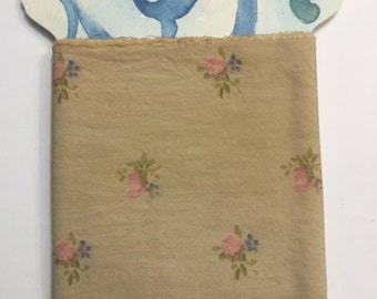 Rachel Ashwell ribbon tiny floral vintage tea dyed hand torn craft Muslin oohlala craft 1710 2.5x34s oohlalacrafts