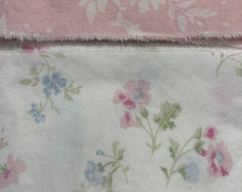 Rachel Ashwell  2 yards fabric ribbon white floral  pinks blues yellows green green junk journal shabby chic. Oohlala crafts 3110   1. 2.x34