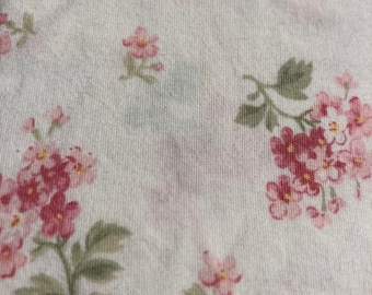 pink  coral green shabby chic flowers journal hand torn craft Muslin ribbon 5038r 3x34 s oohlalacrafts