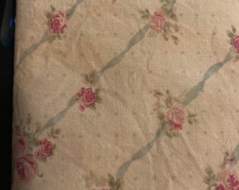 Rachel Ashwell ribbon tiny floral vintage tea dyed hand torn craft Muslin 1711 3x34s oohlalacrafts