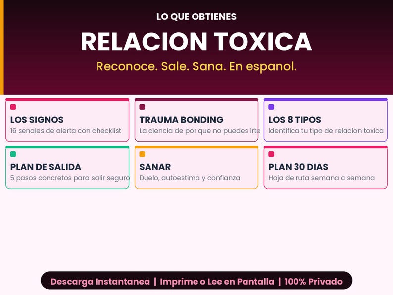 Guia Para Salir De Una Relacion Toxica | Trauma Bonding Recuperacion ...