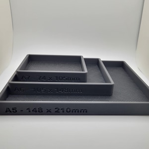 Paper Making Mold and Deckle Set (A7, A6, A5) – Handmade Crafting Tools for DIY Stationery, Journals and Bookbinding Projects