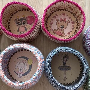 Basket crochet pattern bundle - 4 different designs included
