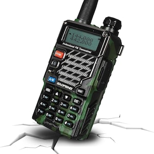 Custom Police Scanner Radio FM Transceiver - Fully Programmed - Camoflauge