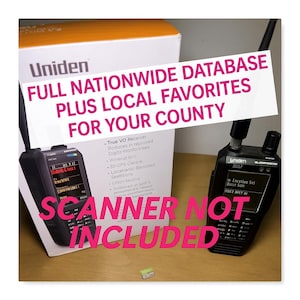 Uniden SDS100 Police Scanner CUSTOM PROGRAMMED 32GB Memory Card for SDS 100 Scanner