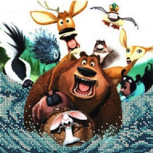 Cartoon Small bead embroidery kit, DIY hand embroidery kit with kids pattern, perfect beading gift