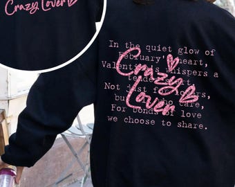 Szalony kochanek PNG • Projekt cytatu walentynkowego do sublimacji i DTF • Pobieranie cyfrowe