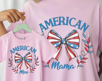 Patriotic American Mama PNG Bundle: 4th of July Design (Digital Download