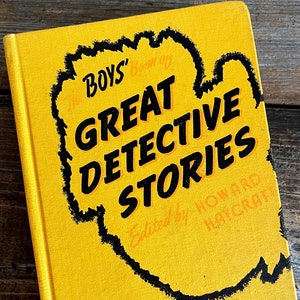 1938 Boys&#39; Detective Stories Book: First Edition Vintage Kids Mystery
