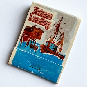 Vintage Matchbook, Nelson&#39;s Landing St Louis Missouri, Vintage St. Louis, Front Strike, 20 Match Sticks, NortonAndYoung