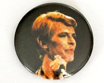 Vintage David Bowie Pinback Button, David Bowie Pin, stones pinback, rock and roll, Ziggy Stardust, 1980s music pinback, NortonAndYoung