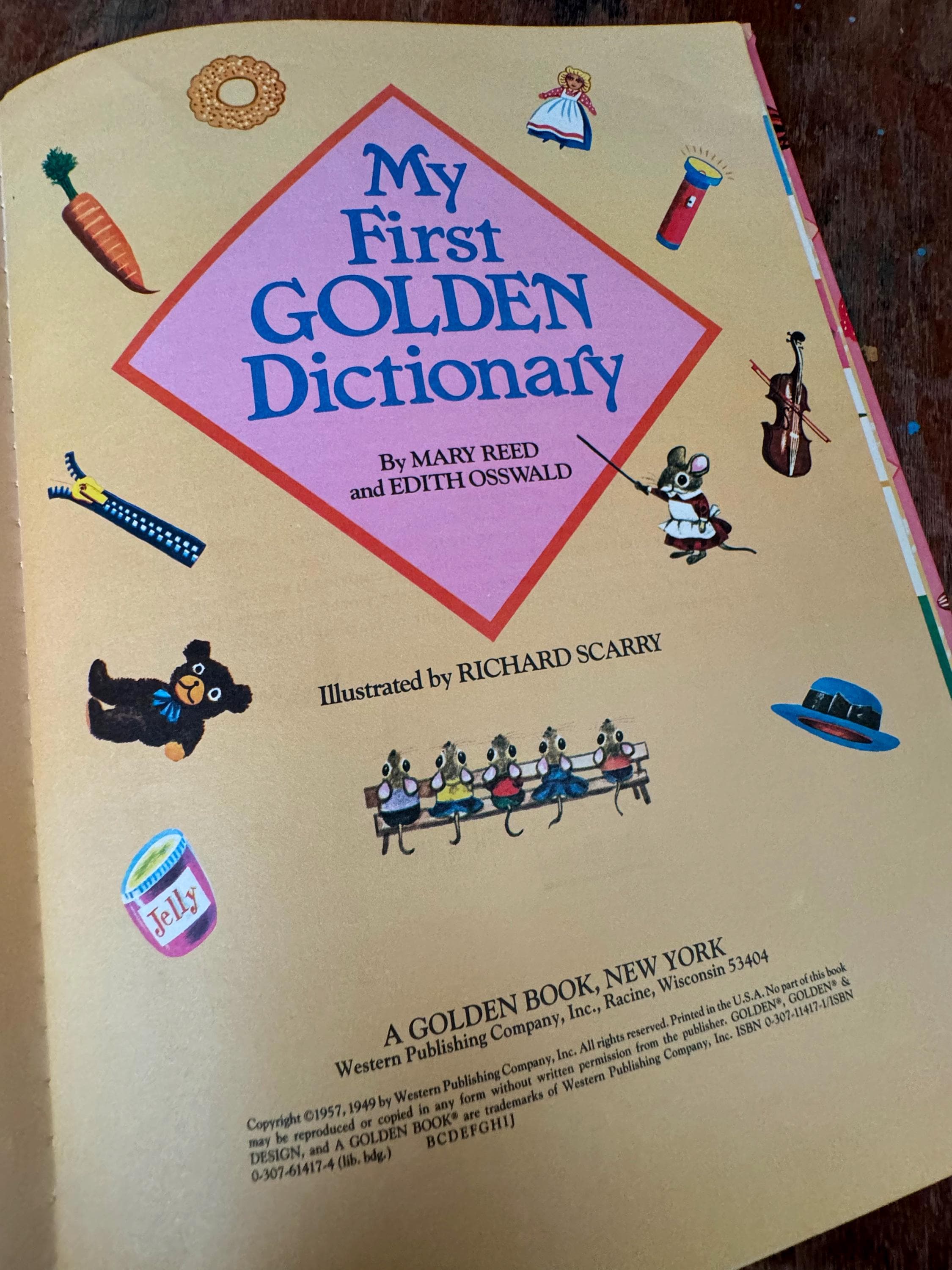洋書 My first golden dictionary My First Golden Dictionary 1957 A Golden Book Western