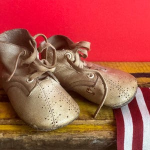 Antique Child&#39;s Leather Shoes Primitive, Vintage Childrens Shoes, Vintage Kids Shoes for Display, NortonAndYoung