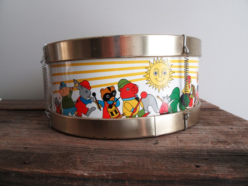 Vintage Noble & Cooley Tin Litho Toy Marching Drum In Box Etsy