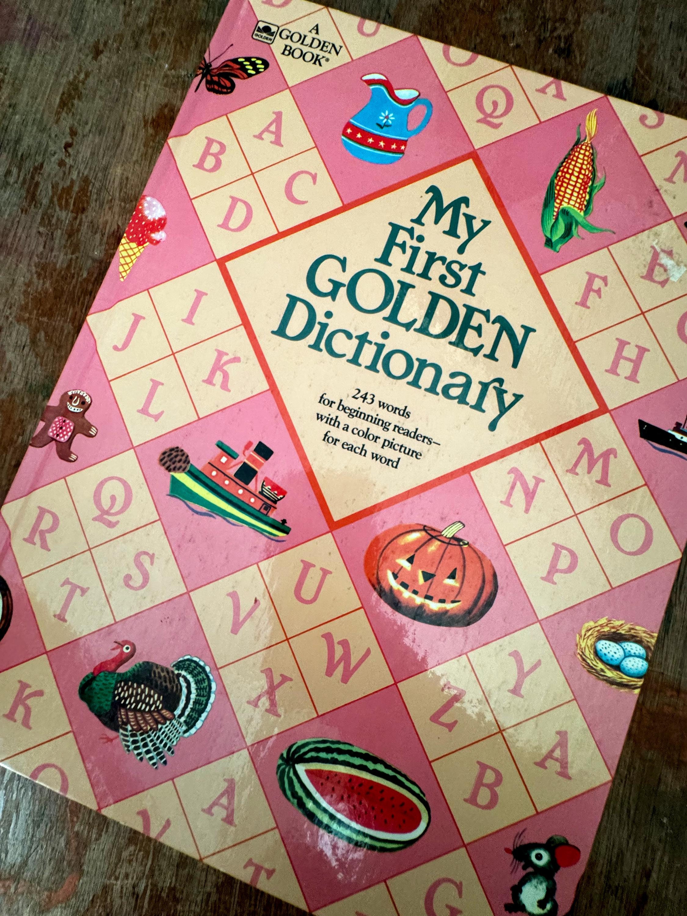 洋書 My first golden dictionary My First Golden Dictionary 1957 A Golden Book Western