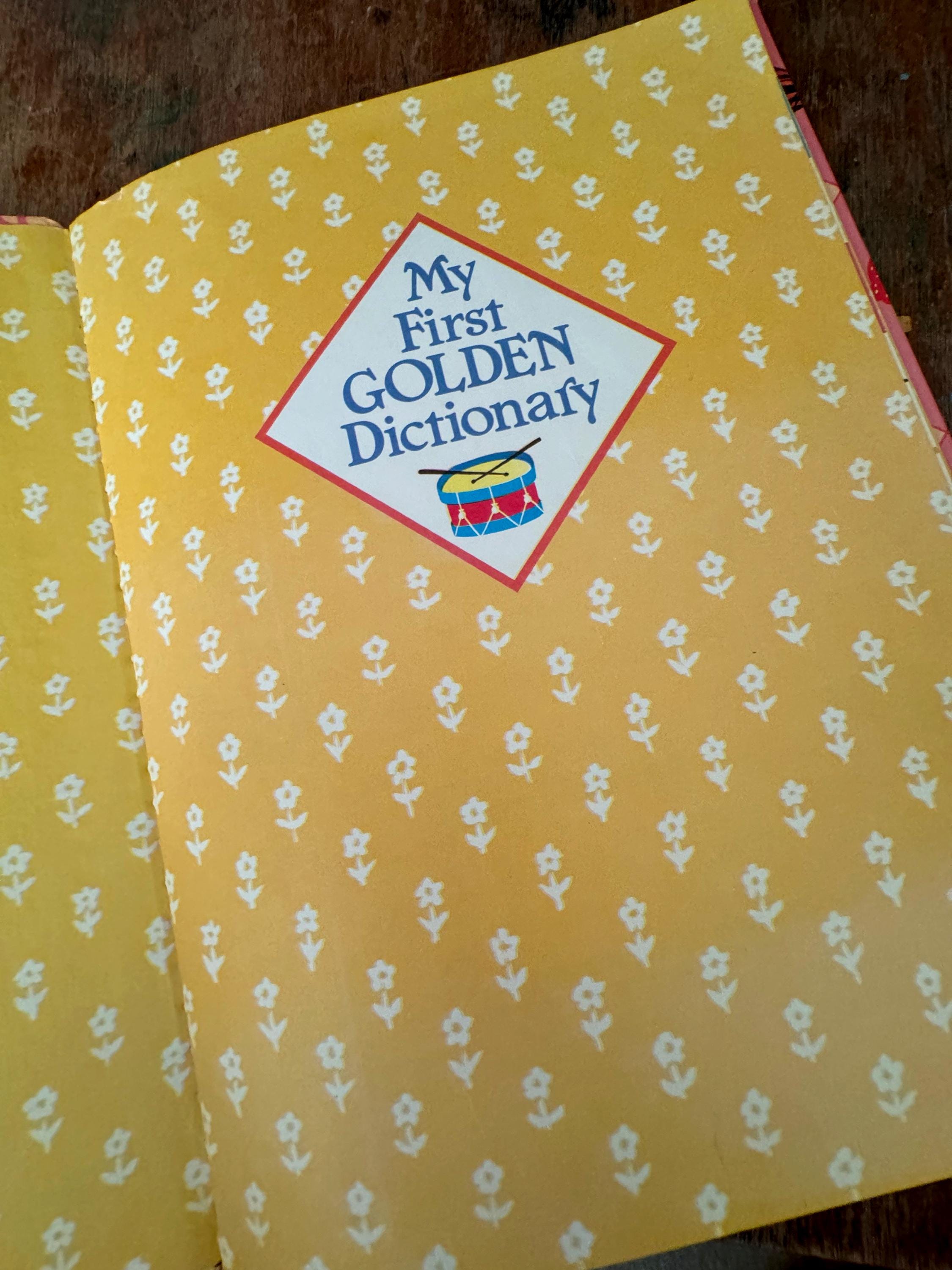 洋書 My first golden dictionary My First Golden Dictionary 1957 A Golden Book Western