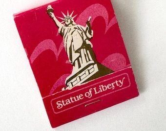 Vintage Statue of Liberty Matchbook, Unstruck 20 Matches, Americana Collectible, NortonAndYoung