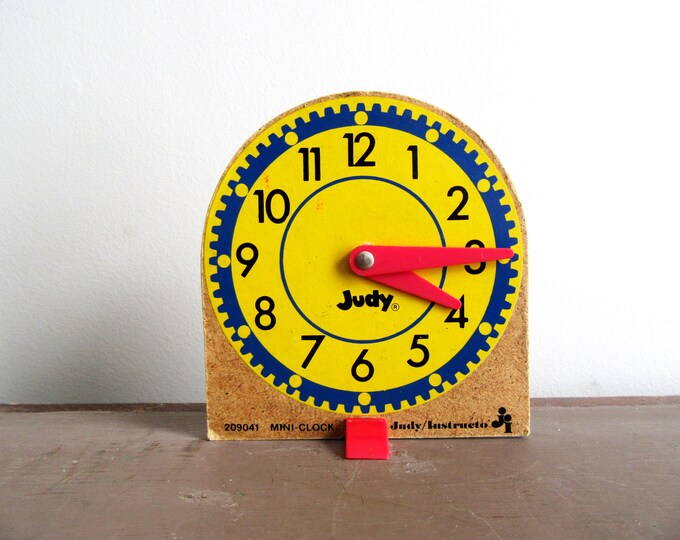 Vintage Judy Instructo Miniclock Home School Supplies Etsy
