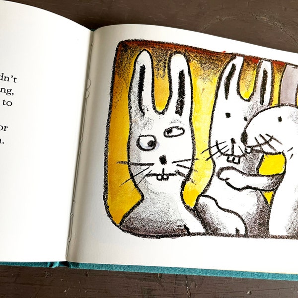 Easter Book fir Kids, The Cross-Eyed Rabbit 1980s Kids Book by Claude Boujon, Gift