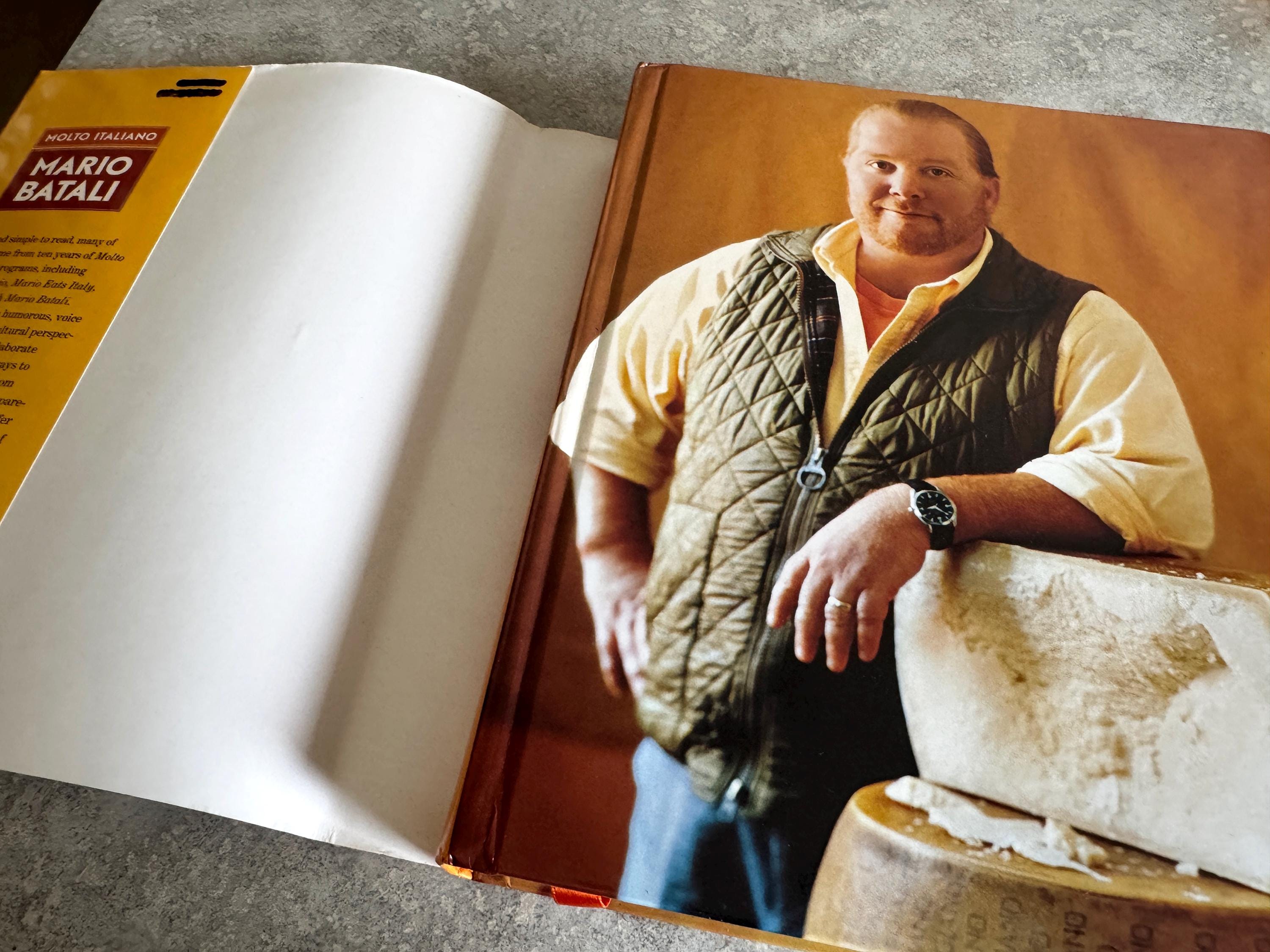 Mario Batali Molto Italiano Vintage Cookbook Signed, Italian Recipes ...