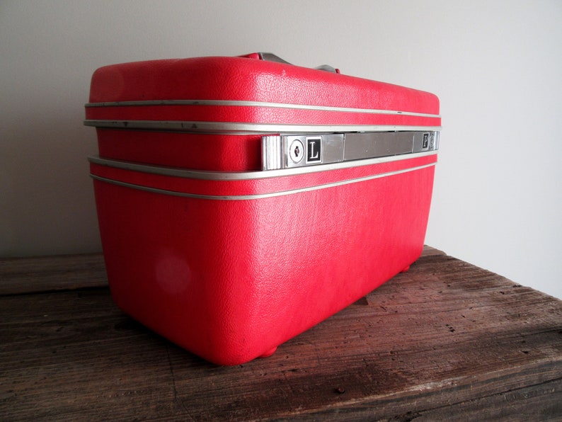 Samsonite Pink Train Case Luggage Carry On Case Vintage Etsy