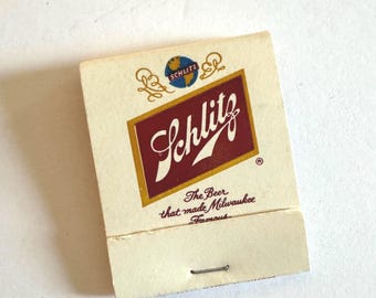 Schlitz Unstruck Matchbook Collectible, American Beer Collectible, NortonAndYoung