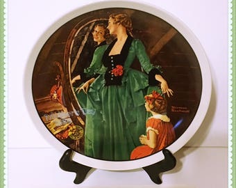 Grandma’s Courting Dress Plate, by Norman Rockwell, 1984 Limited Edition, Mother’s Day, COA. Orig. Box, Knowles, Vintage