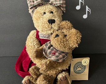 Momma McBear & Delmar Musical, Boyds Bear, RARE, With Tags, Vintage 1998