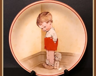 Thank God for Fido Collector Plate, Time Out, Certificate, Pamphlet, England, Never Displayed, Vintage