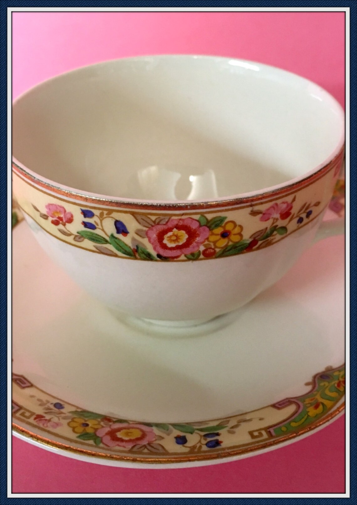 Johnson Bros. China Tea Cup and Saucer Pareek Derwent Etsy